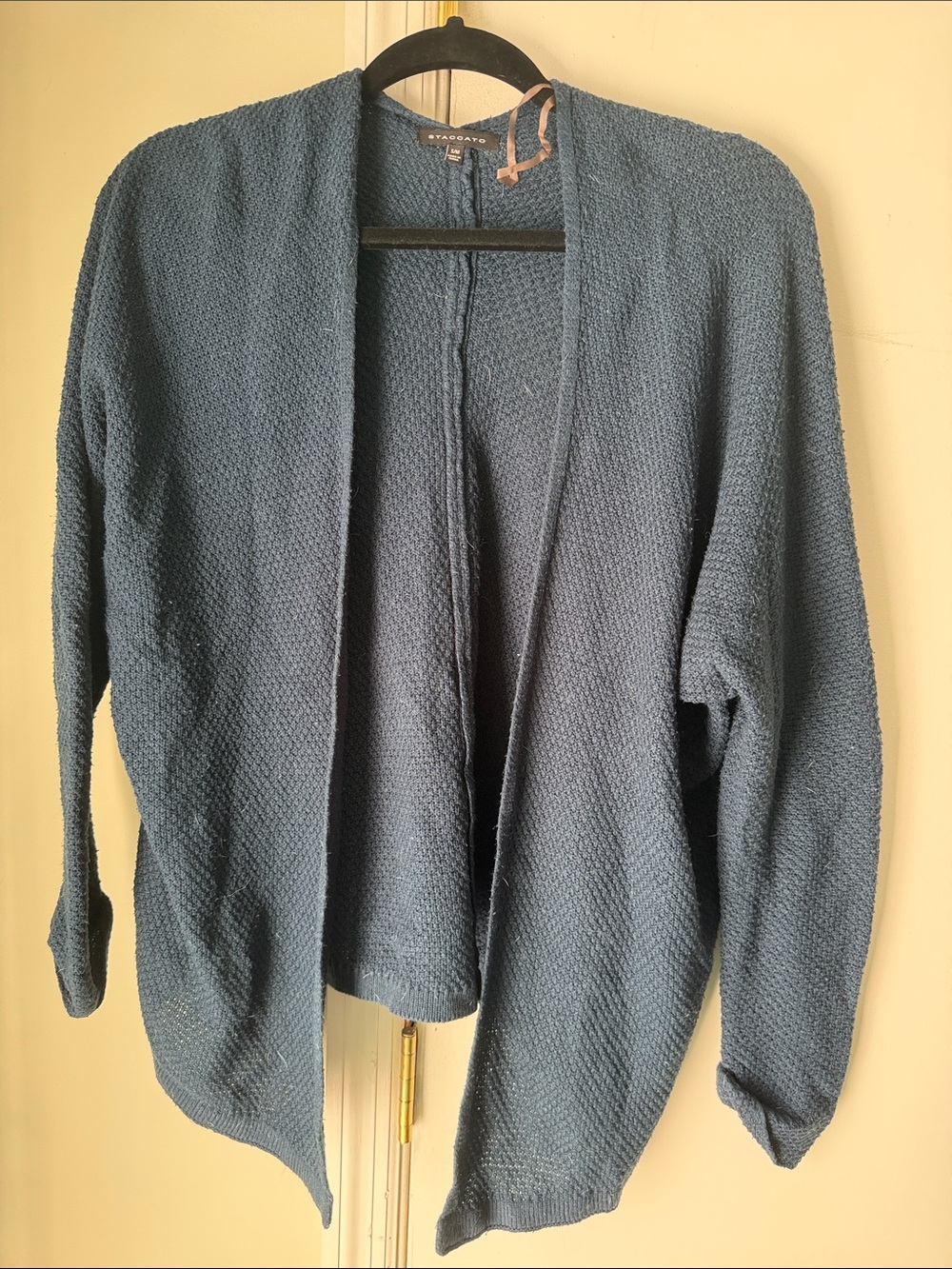 Staccato Open-Front Navy Blue Women's Cardigan